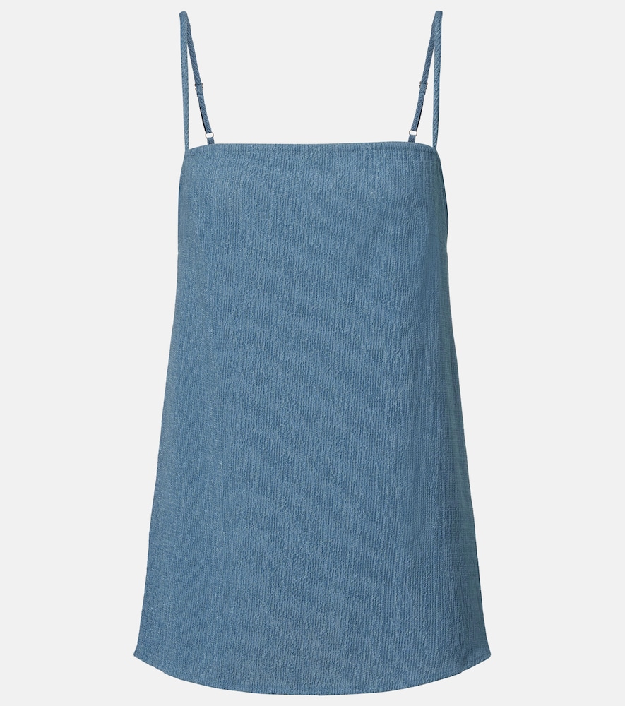 Jade Swim Iris seersucker top