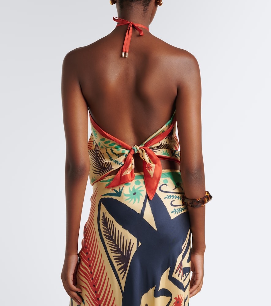 Printed Halterneck Top