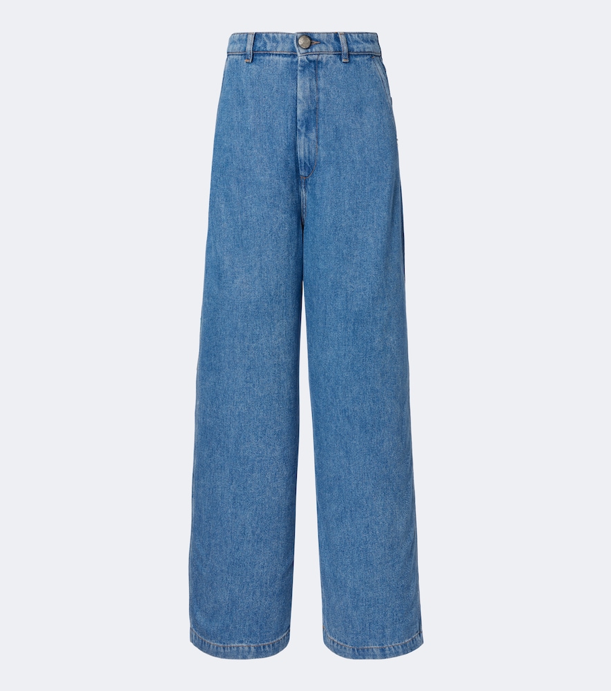 Sportmax Women's Blue Wide-Leg Jeans Size 24 - Mytheresa