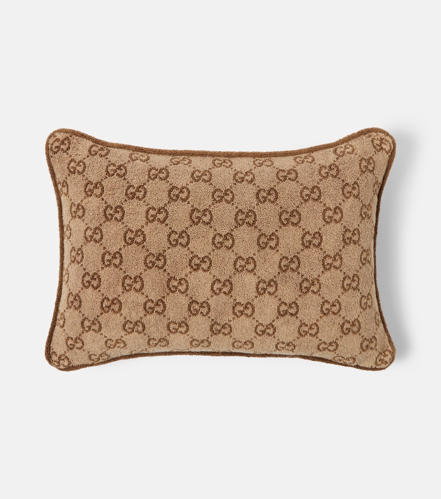 Gucci Unisex Beige Gg Cotton Cushion - Mytheresa