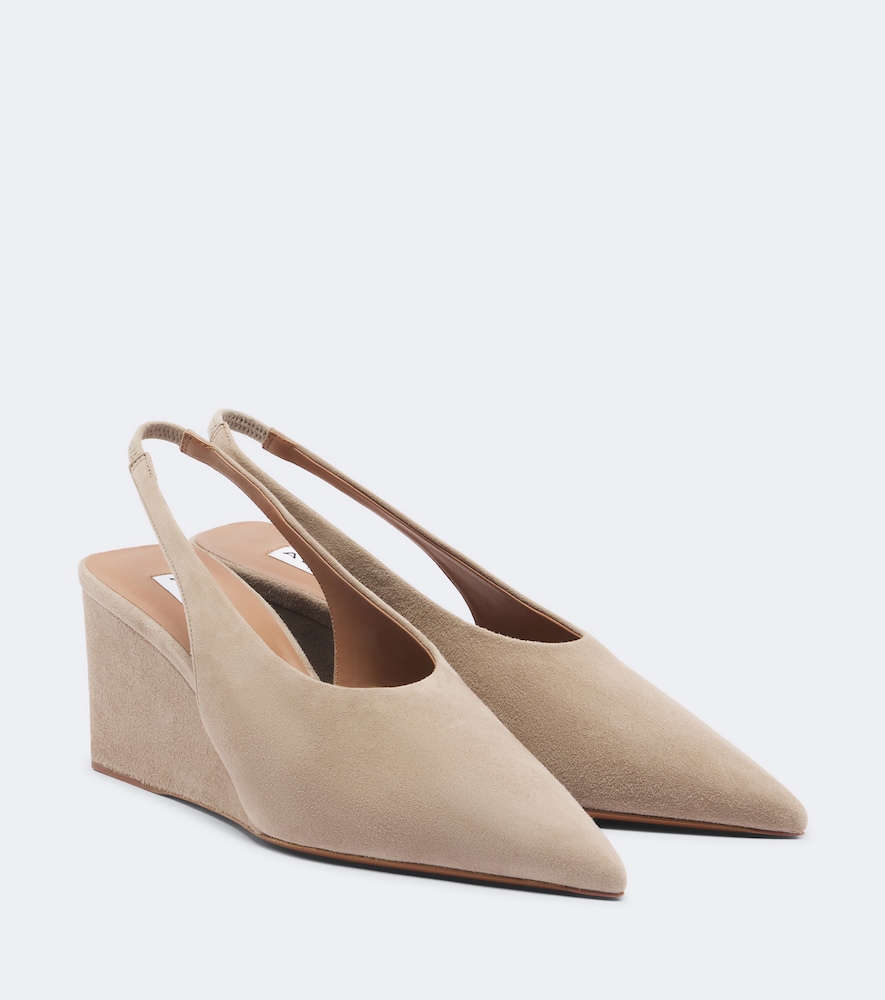 Alaïa Slingback-Pumps aus Veloursleder