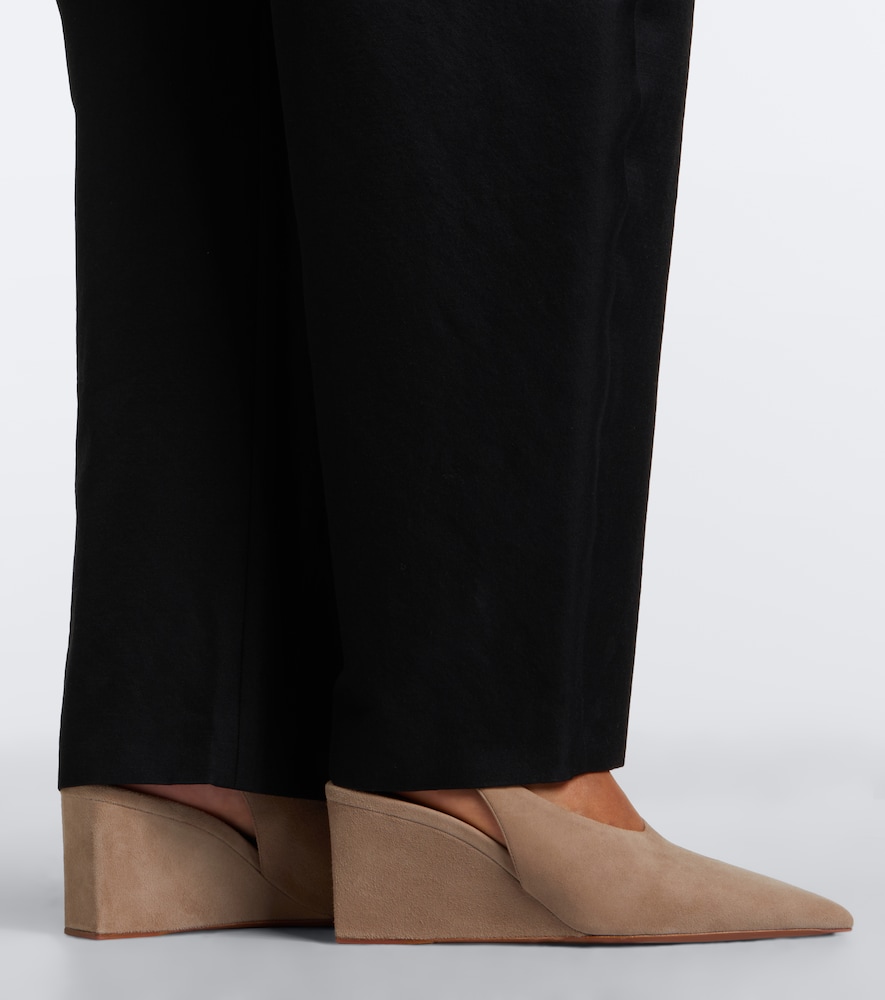 Alaïa Suede Wedge Slingback