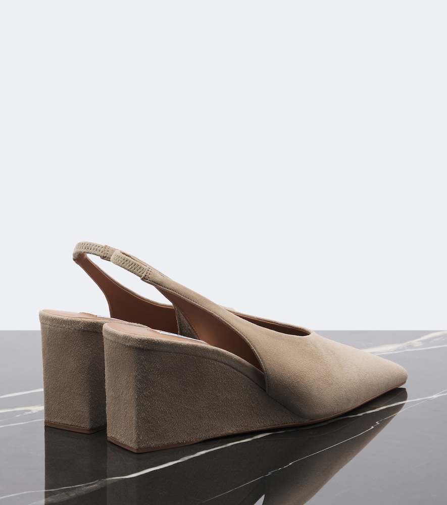 Alaïa Suede Wedge Slingback