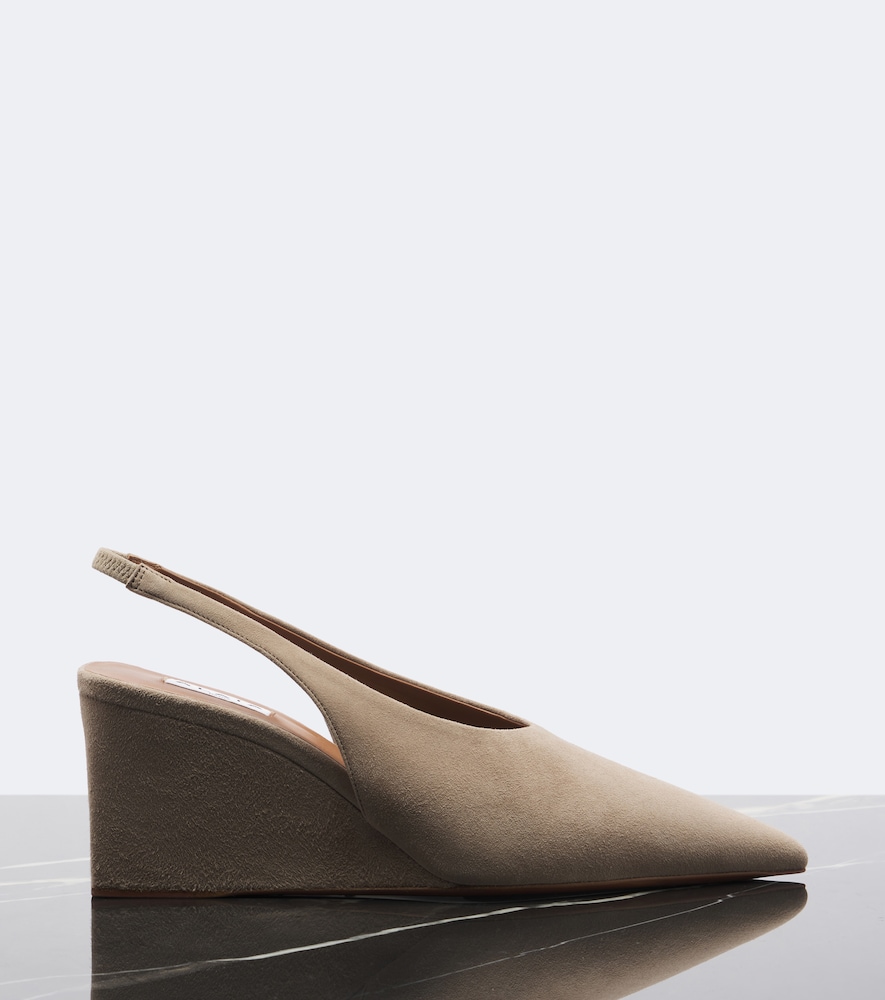 Alaïa Suede Wedge Slingback