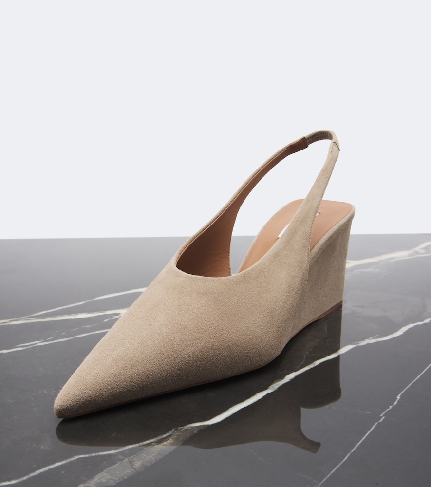 Alaïa Suede Wedge Slingback