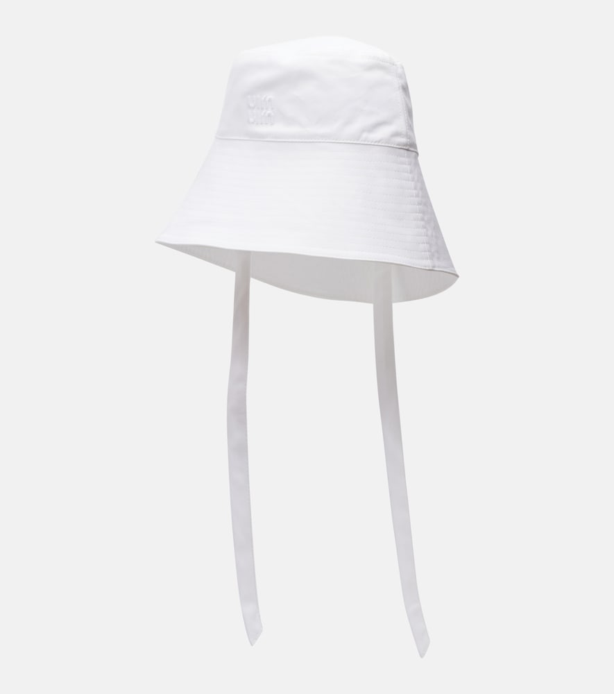  Miu Miu Miu Miu Cotton Poplin Bucket Hat 