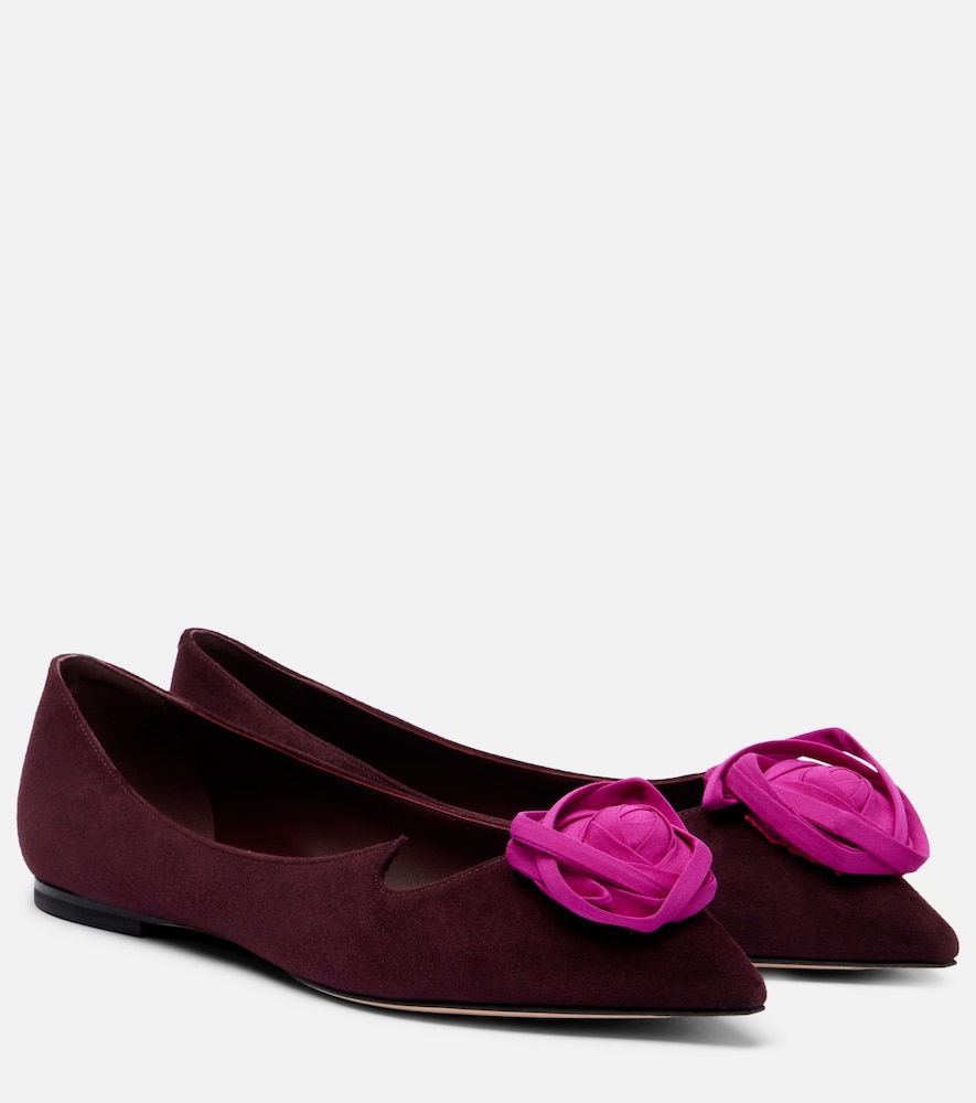 Ballerine Rose Vivier in suede