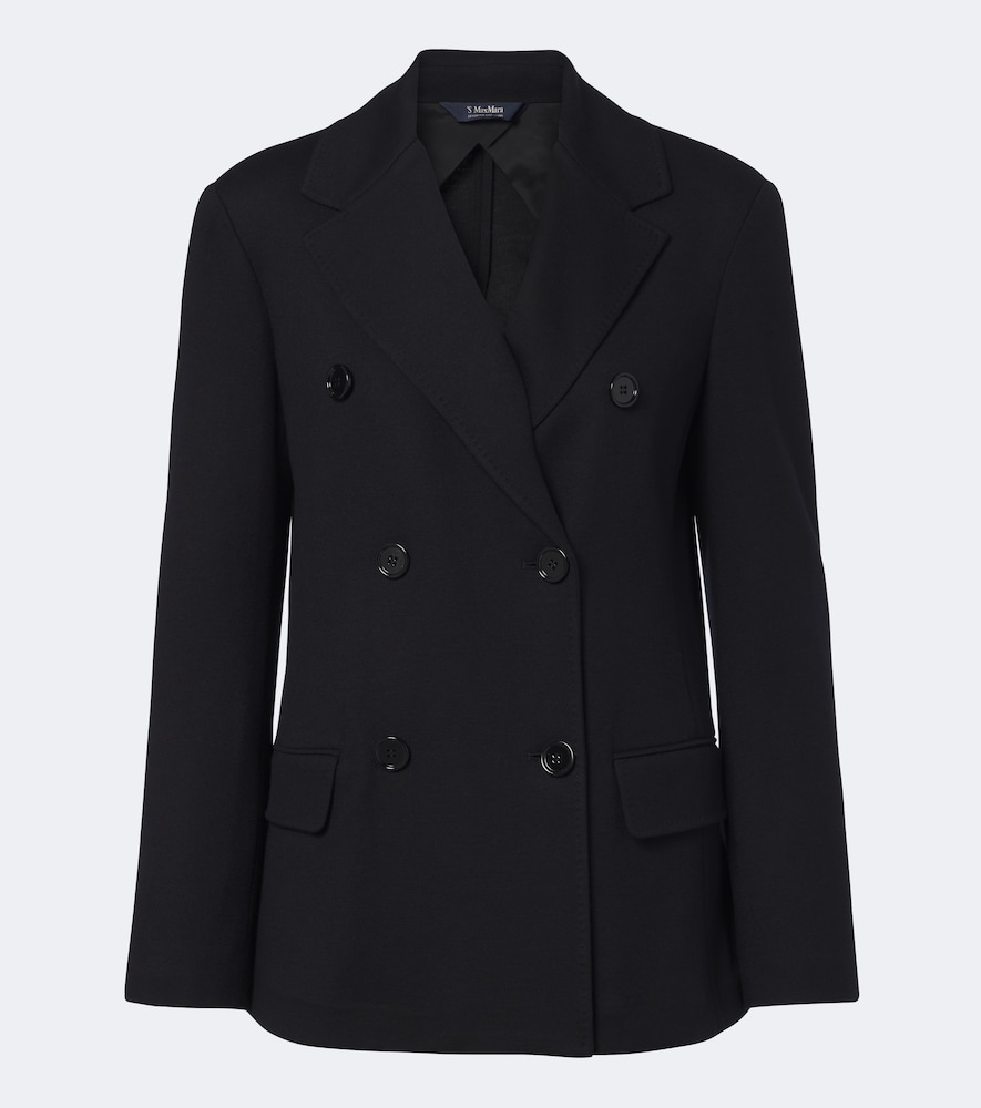 Blazer in jersey misto lana e cotone
