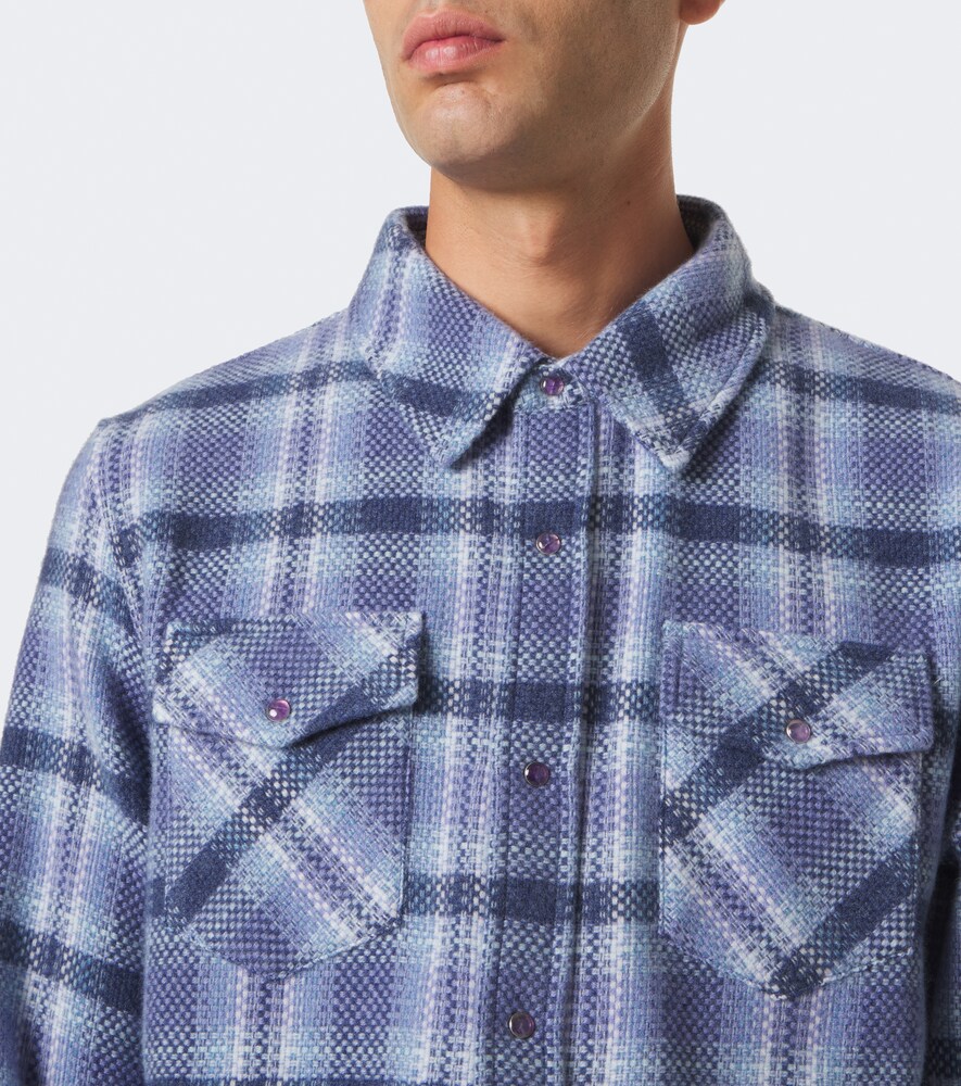 Uniform Plaid Cashmere Shirt