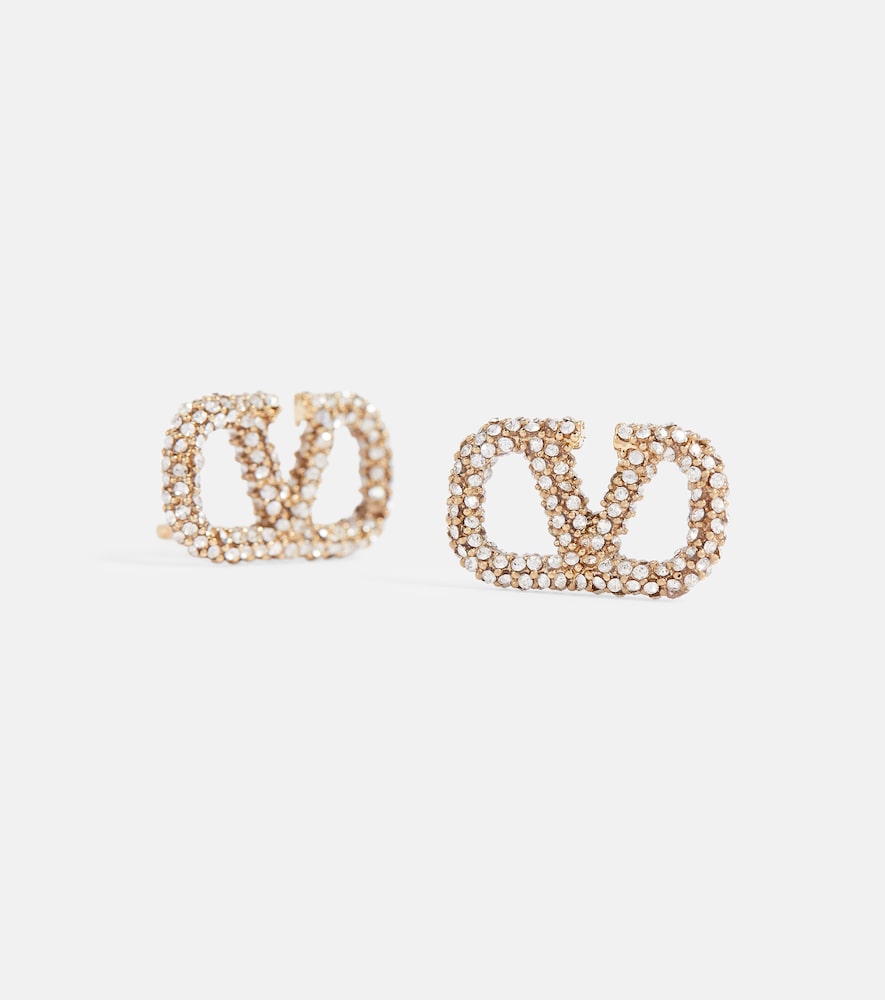  Valentino Valentino Vlogo Embellished Earrings 