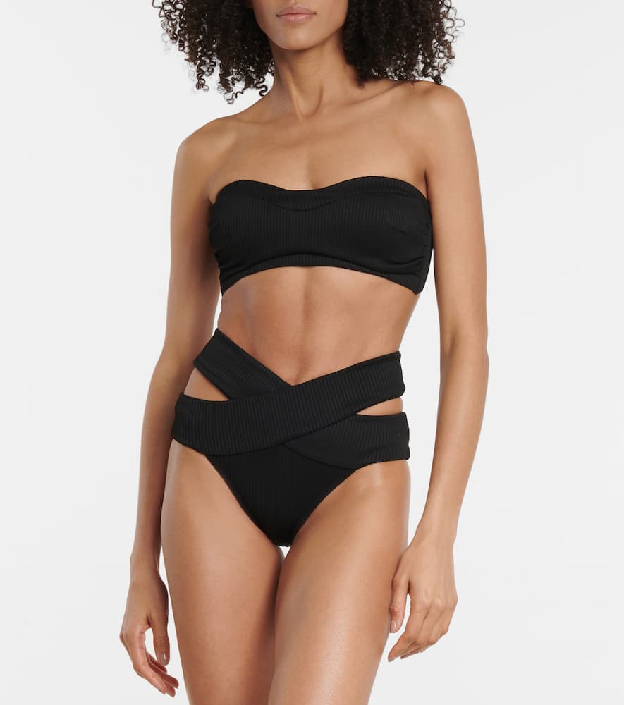 Shop Alexandra Miro Tara Bandeau Bikini Top In Black