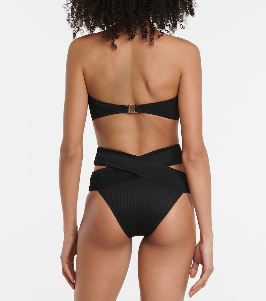 Shop Alexandra Miro Tara Bandeau Bikini Top In Black