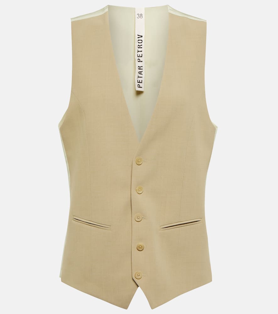 Petar Petrov Wera wool and gabardine vest