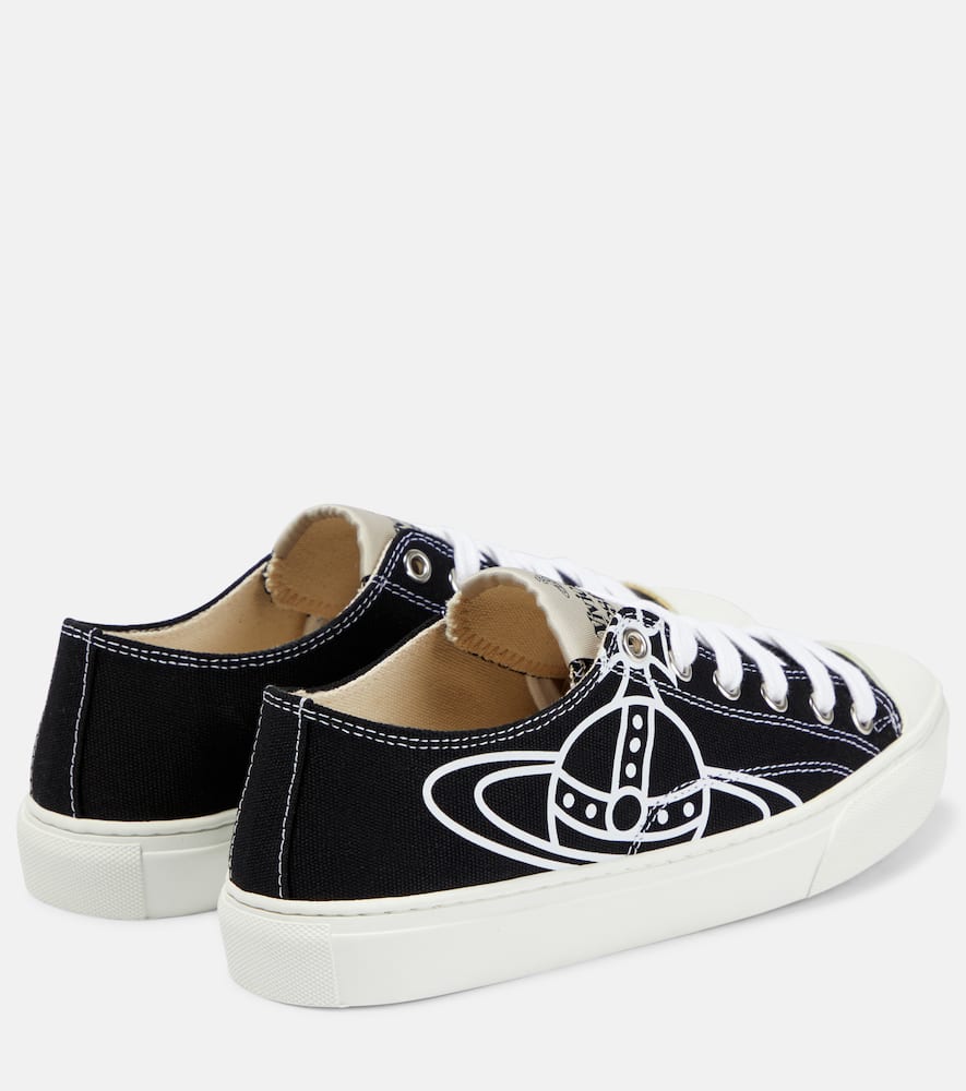 Shop Vivienne Westwood Plimsoll Low-top Sneakers In Black