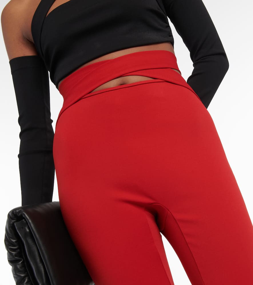 Shop Dolce & Gabbana High-rise Leggings In Bright Red