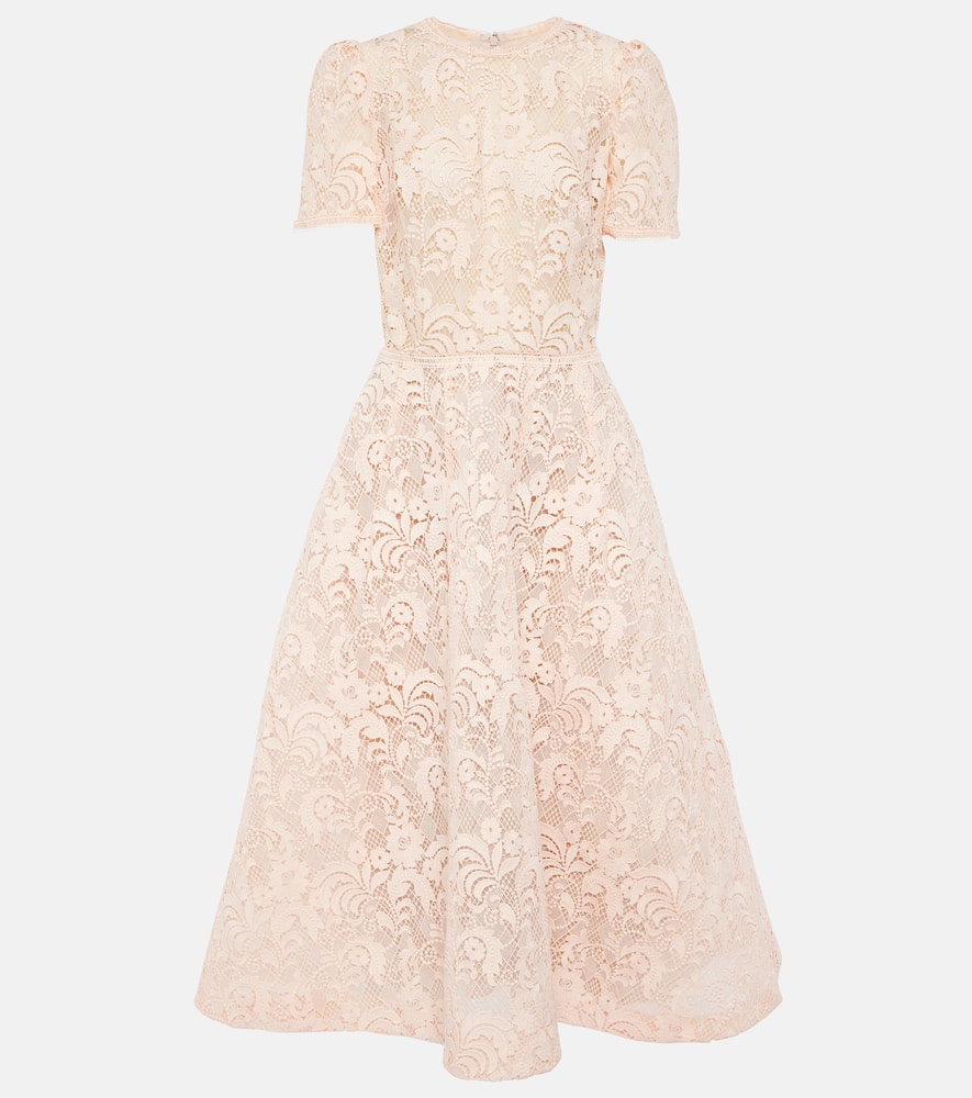 Monique Lhuillier Embroidered lace gown