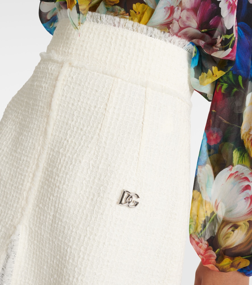  Dolce&gabbana Dolce&gabbana Jupe En Tweed De Laine Mélangée 
