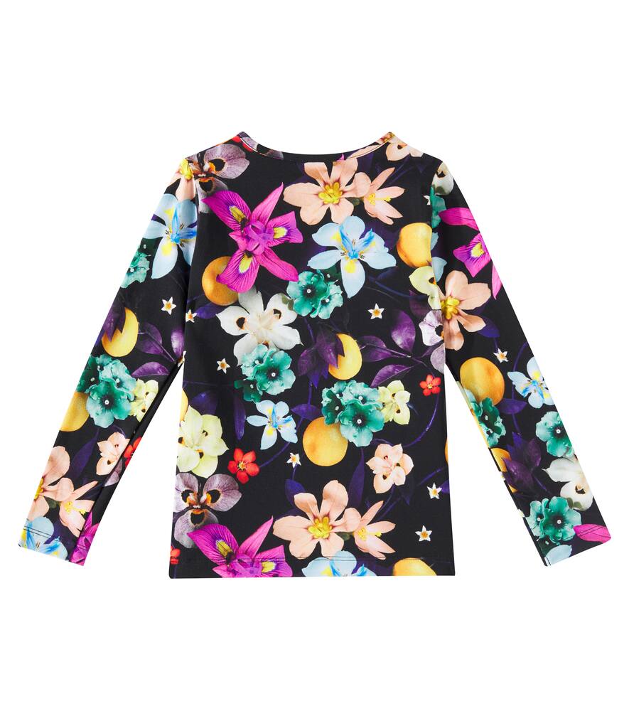 Molo Rose Floral Cotton-blend Top In Multicoloured