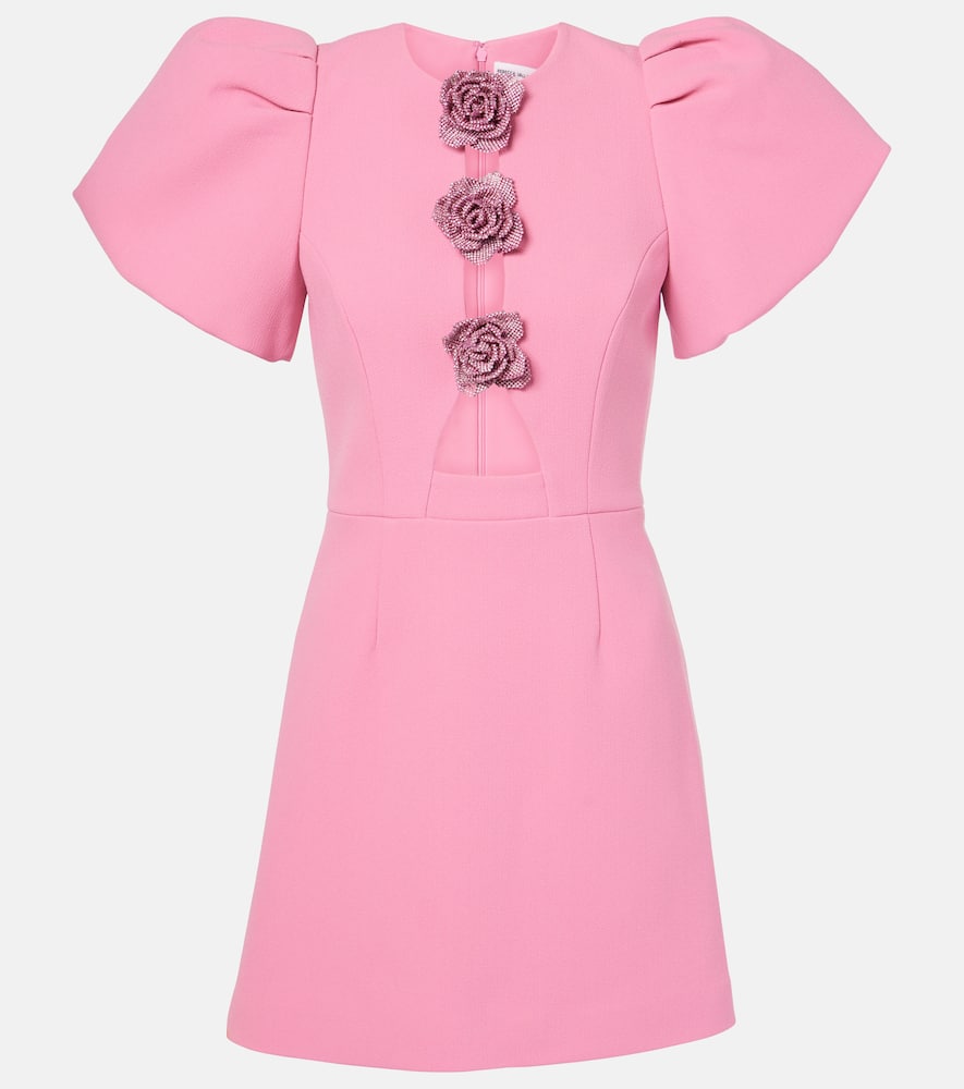 Rebecca Vallance Aubree floral-appliqué minidress