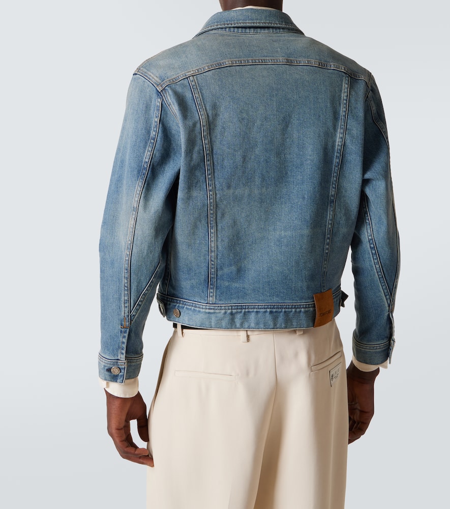 Tom Ford Casual Jacket With Waist Tabs And Pockets In Blue