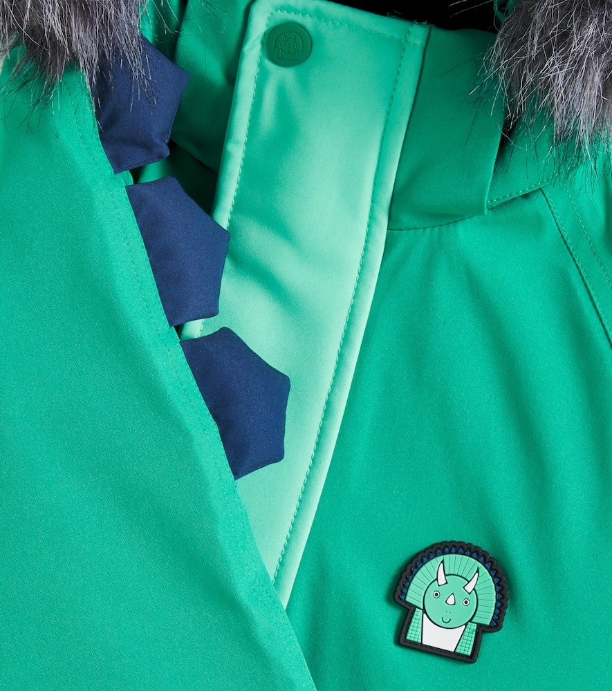 DINO人造毛皮边饰滑雪夹克