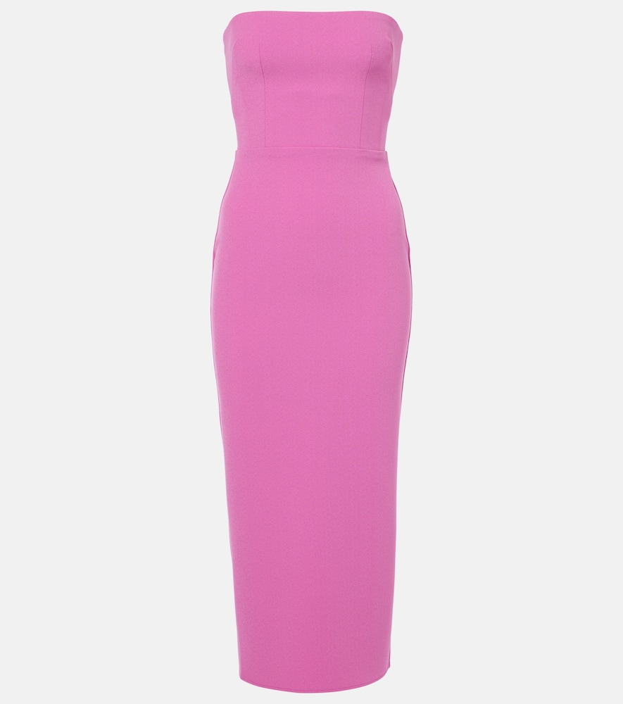 Strapless midi dress