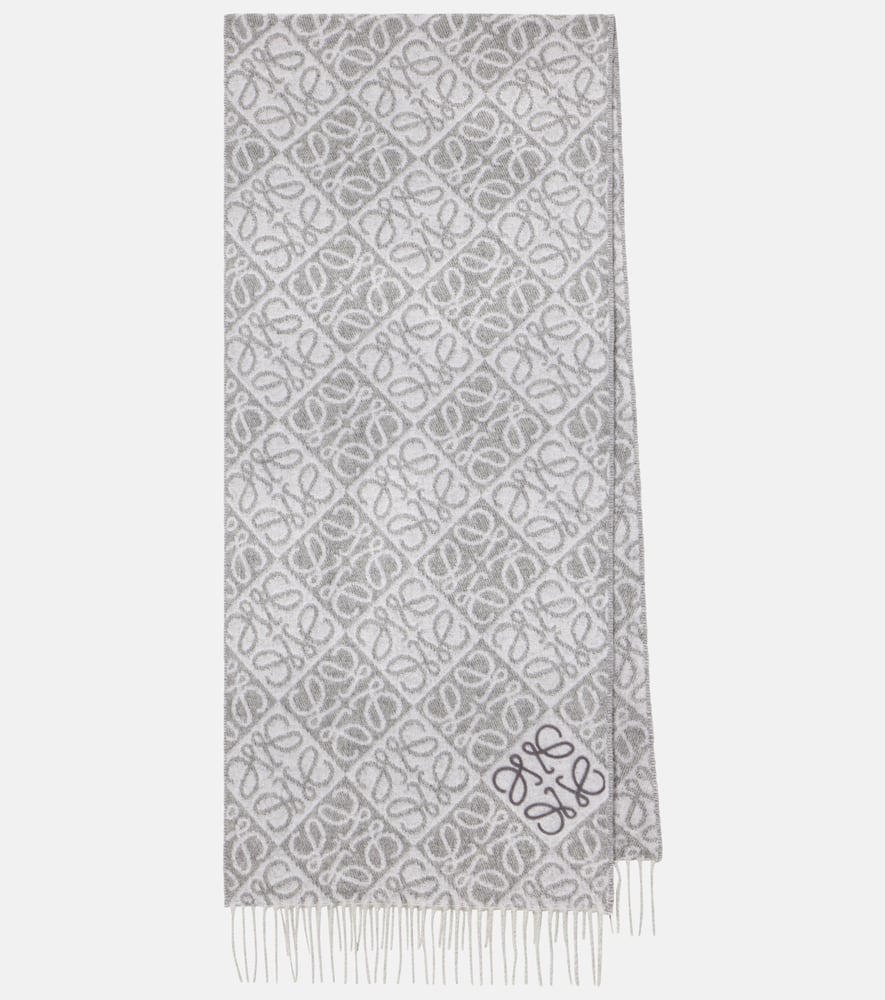 Anagram wool and cashmere scarf