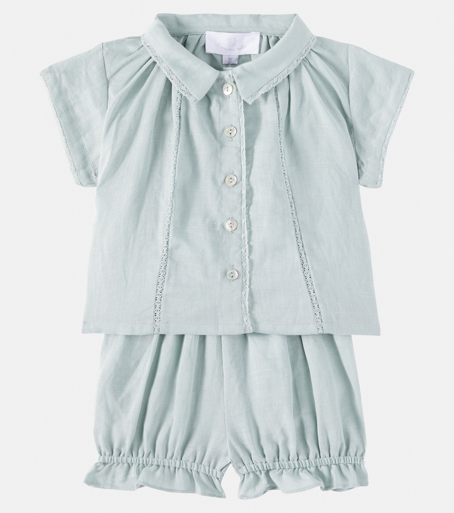  C'era Una Volta C'era Una Volta Baby Miki Shirt And Shorts Set 