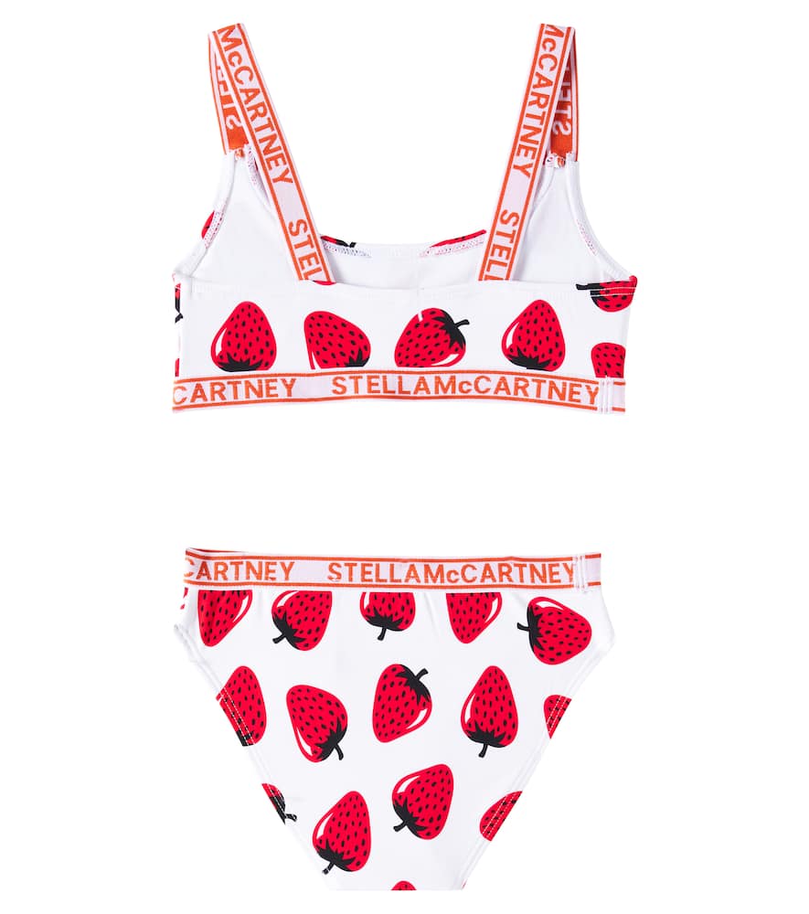 Stella Mccartney Printed Bikini In Ivory/colourful