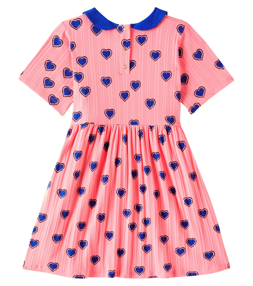  Mini Rodini Mini Rodini Outlined Hearts Cotton-blend Dress 