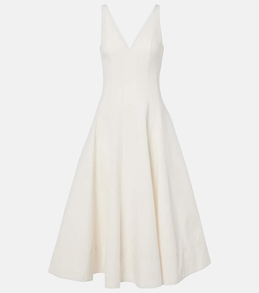Bridal Marieta cotton-blend midi dress