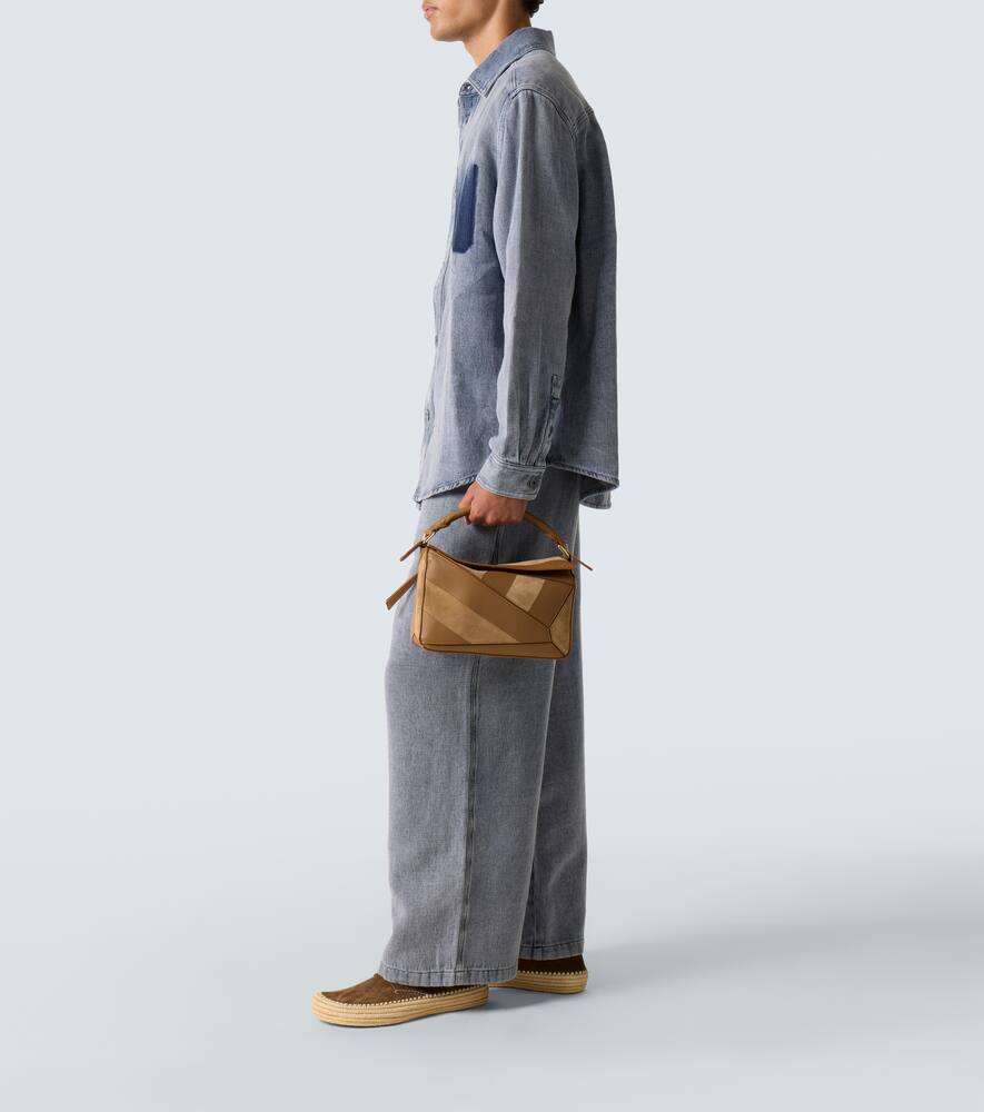 Loewe Rio Lace Up Espadrilles In Suede And Raffia In Brown