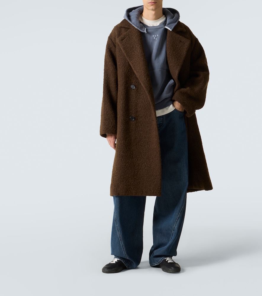 Double-Breasted Wool-Blend Coat