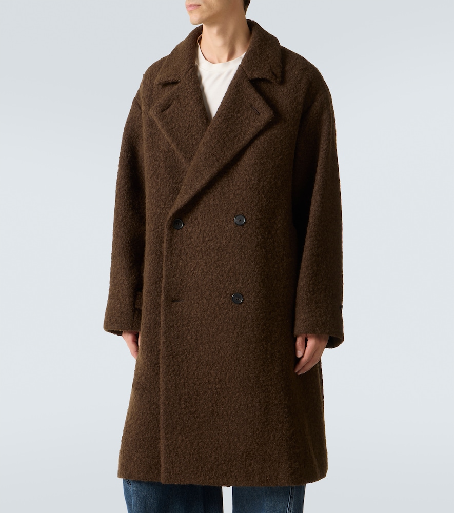 Double-Breasted Wool-Blend Coat