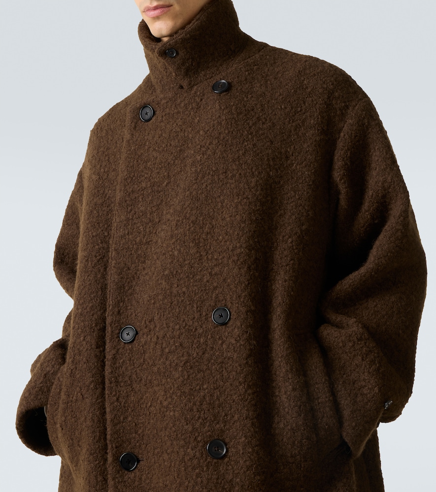 Double-Breasted Wool-Blend Coat
