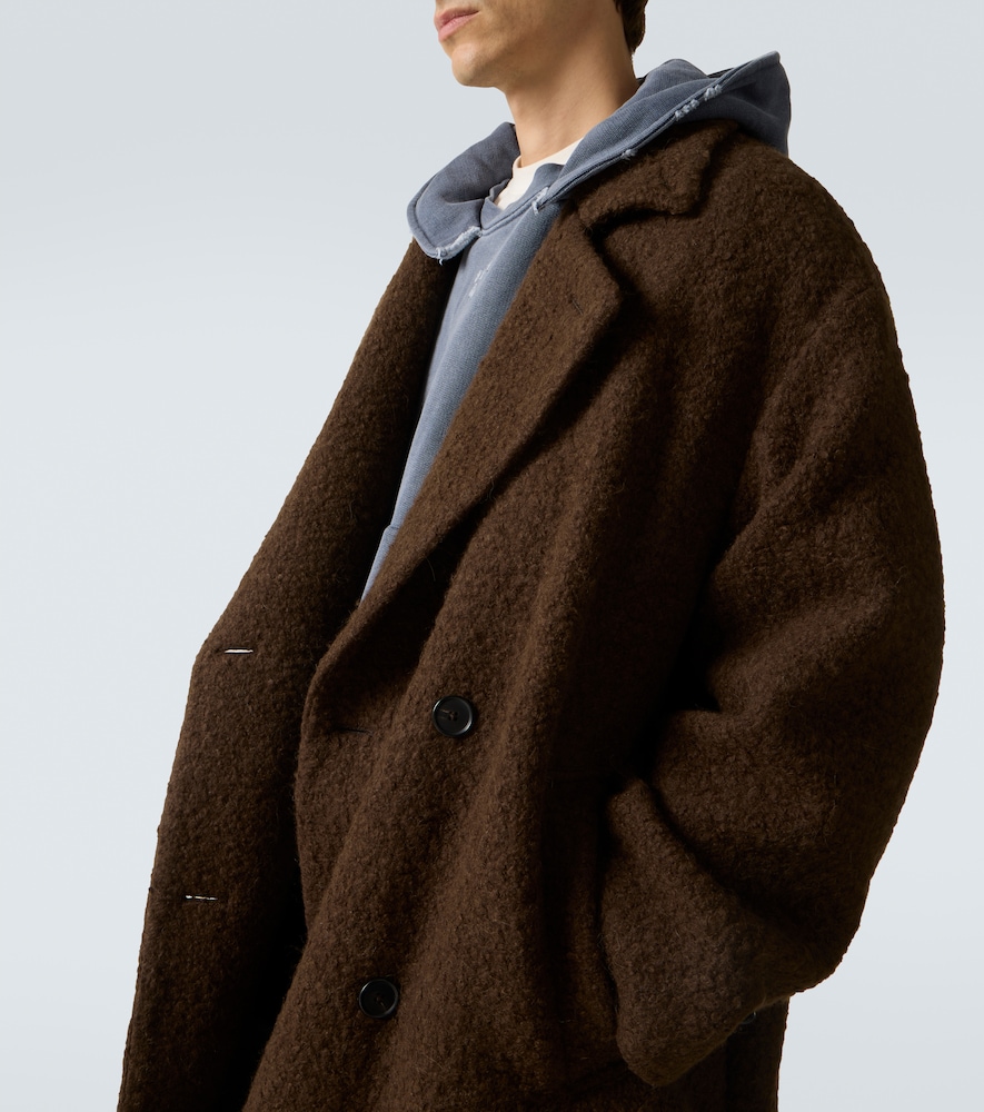 Double-Breasted Wool-Blend Coat