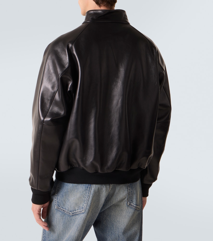  A.presse A.presse Leather Bomber Jacket 