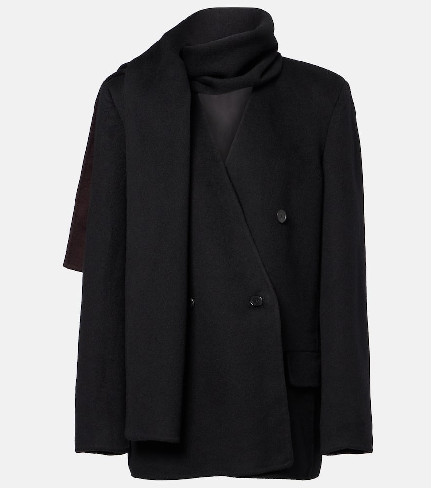 The Row Calitra Scarf-detail Cashmere Jacket In Black