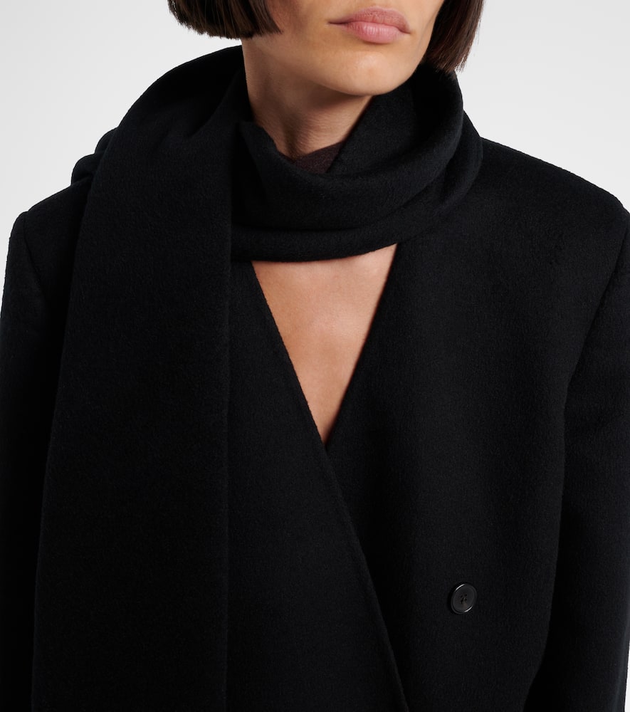 The Row Calitra Scarf-detail Cashmere Jacket In Black