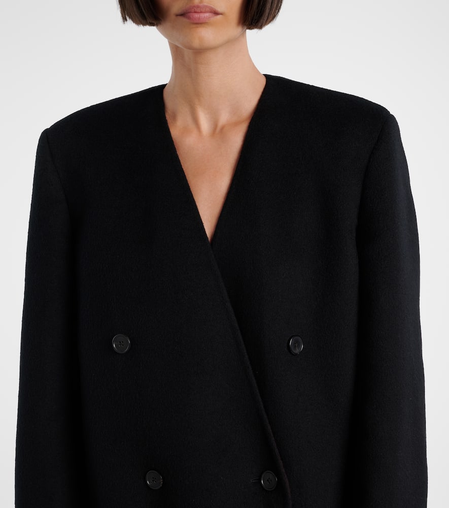 The Row Calitra Scarf-detail Cashmere Jacket In Black