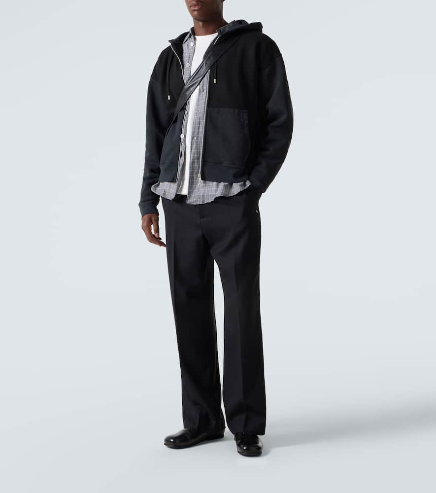 Our Legacy Hooded Knitwear With Drawstring And Ribbed Cuffs In Black