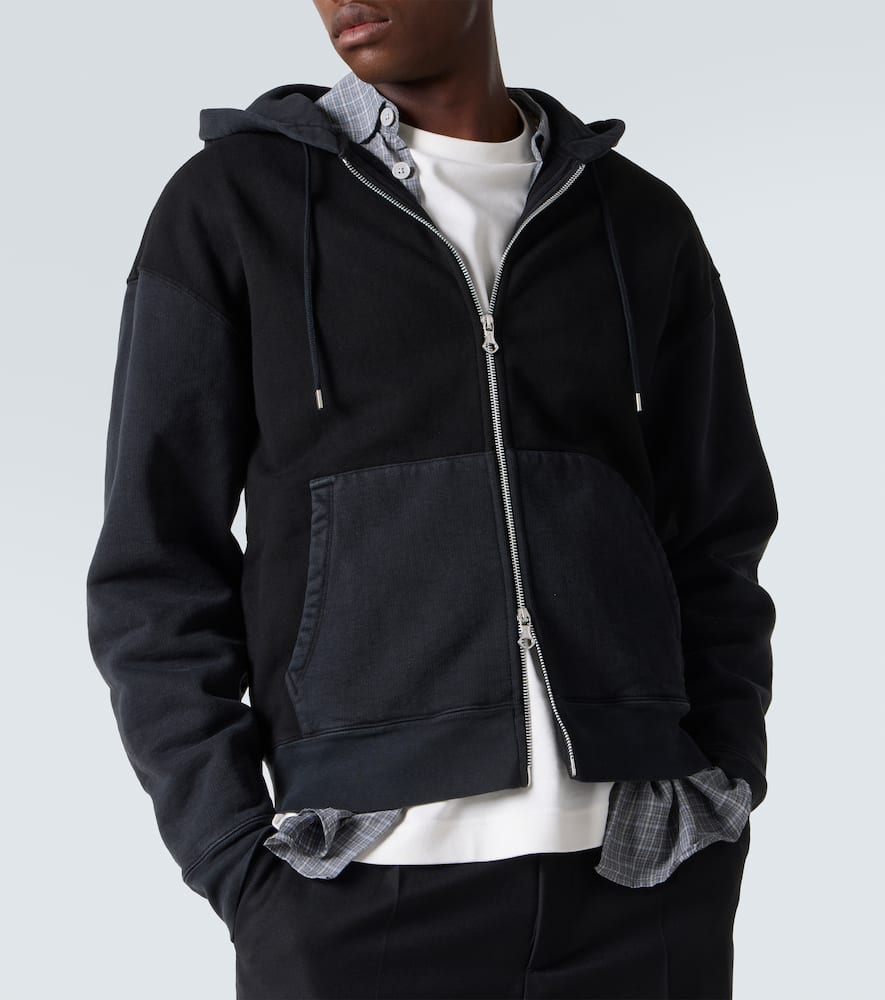 Our Legacy Hooded Knitwear With Drawstring And Ribbed Cuffs In Black