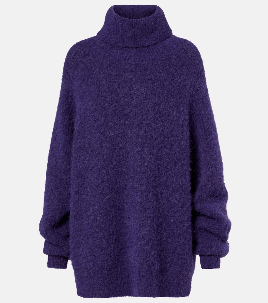 Joseph Meslay Alpaca-blend Turtleneck Sweater In Blue