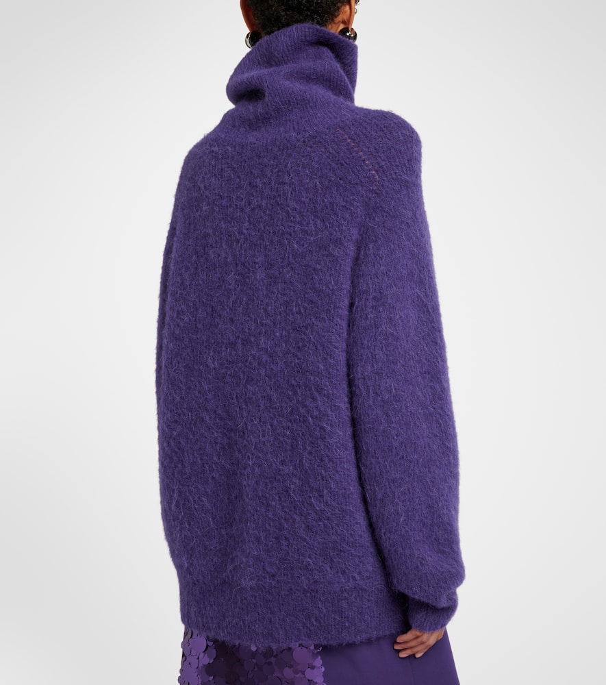 Joseph Meslay Alpaca-blend Turtleneck Sweater In Blue