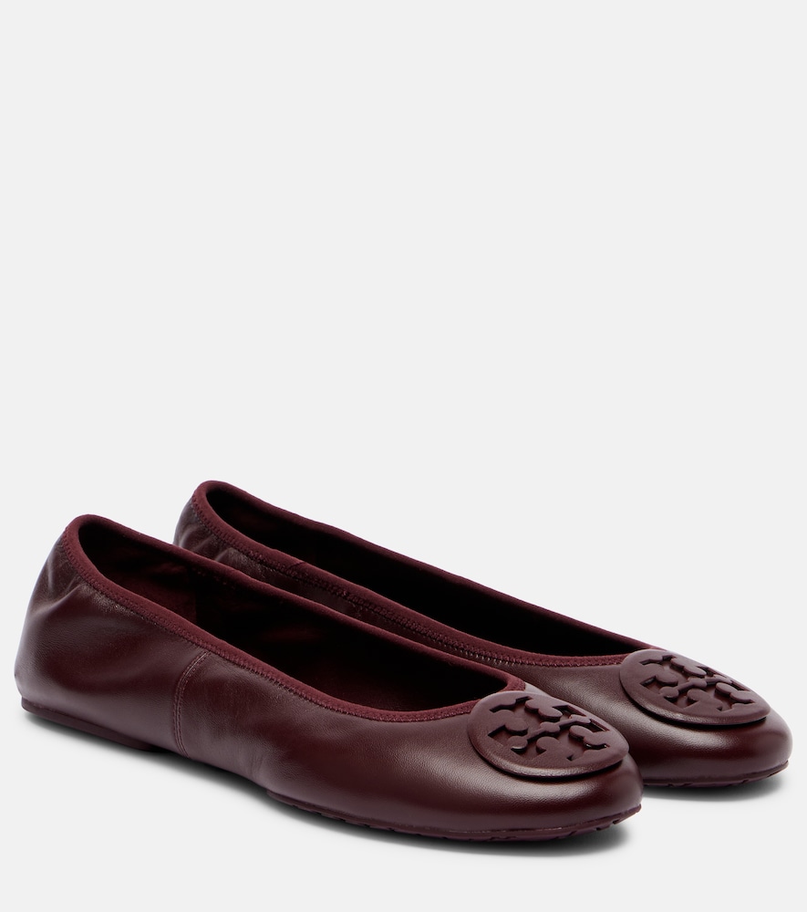 Tory Burch Reva Travel leather ballet flats