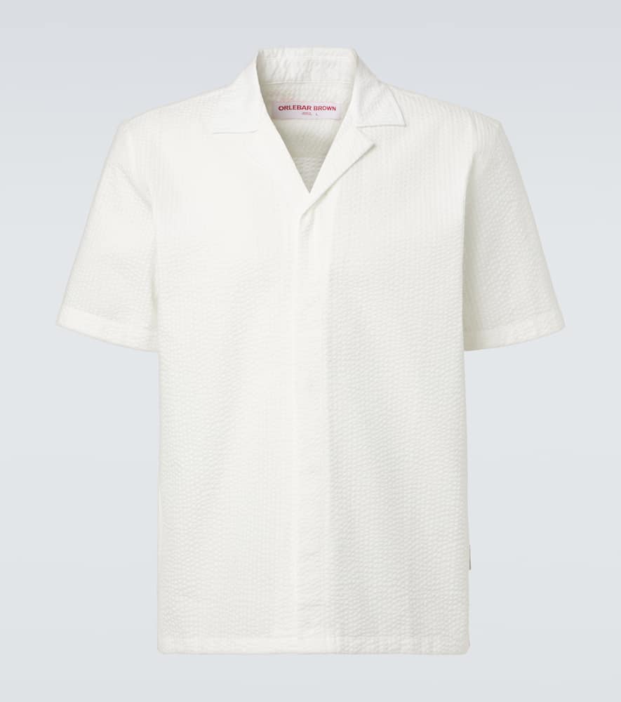 Orlebar Brown Maitan Cotton Bowling Shirt In White