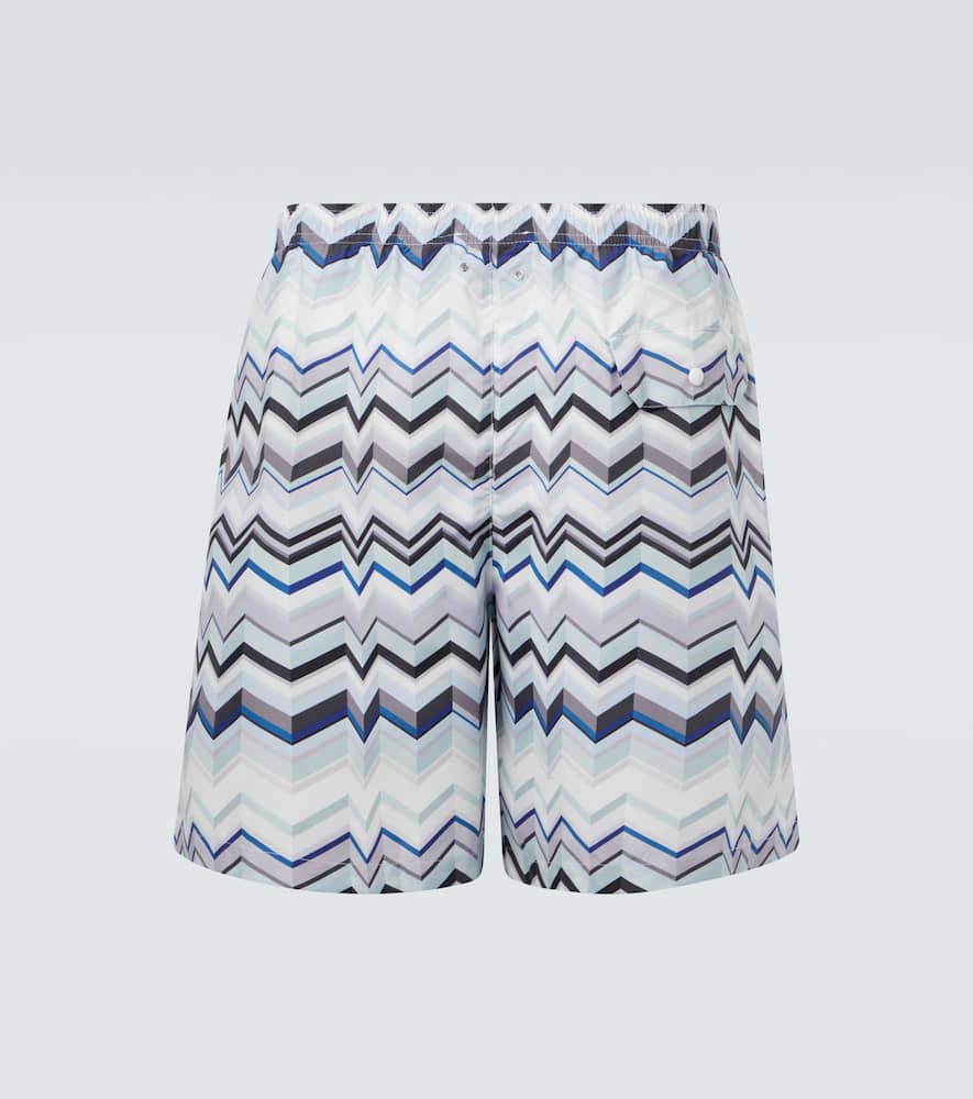 Missoni Zigzag Swim Trunks In Multi