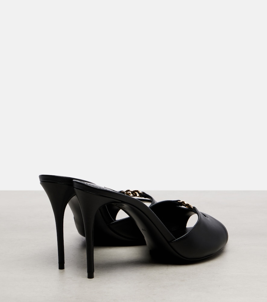  Dolce&gabbana Dolce&gabbana Dg Leather Mules 