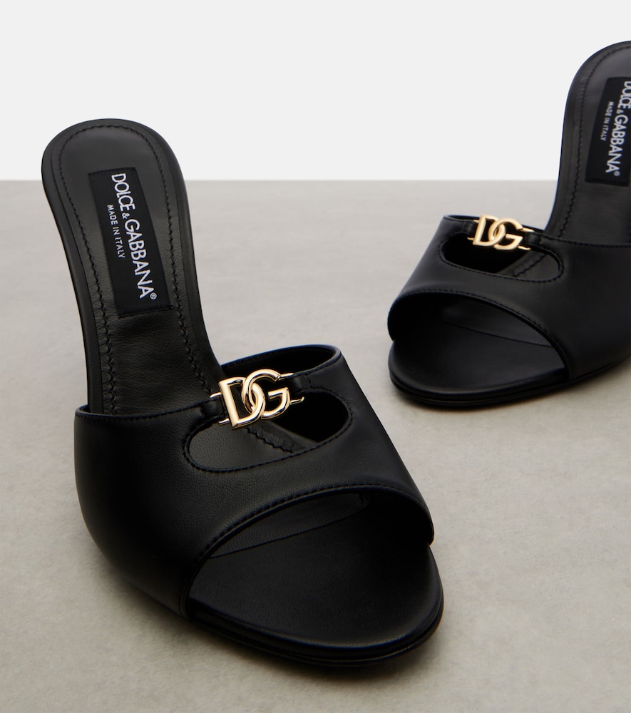  Dolce&gabbana Dolce&gabbana Dg Leather Mules 