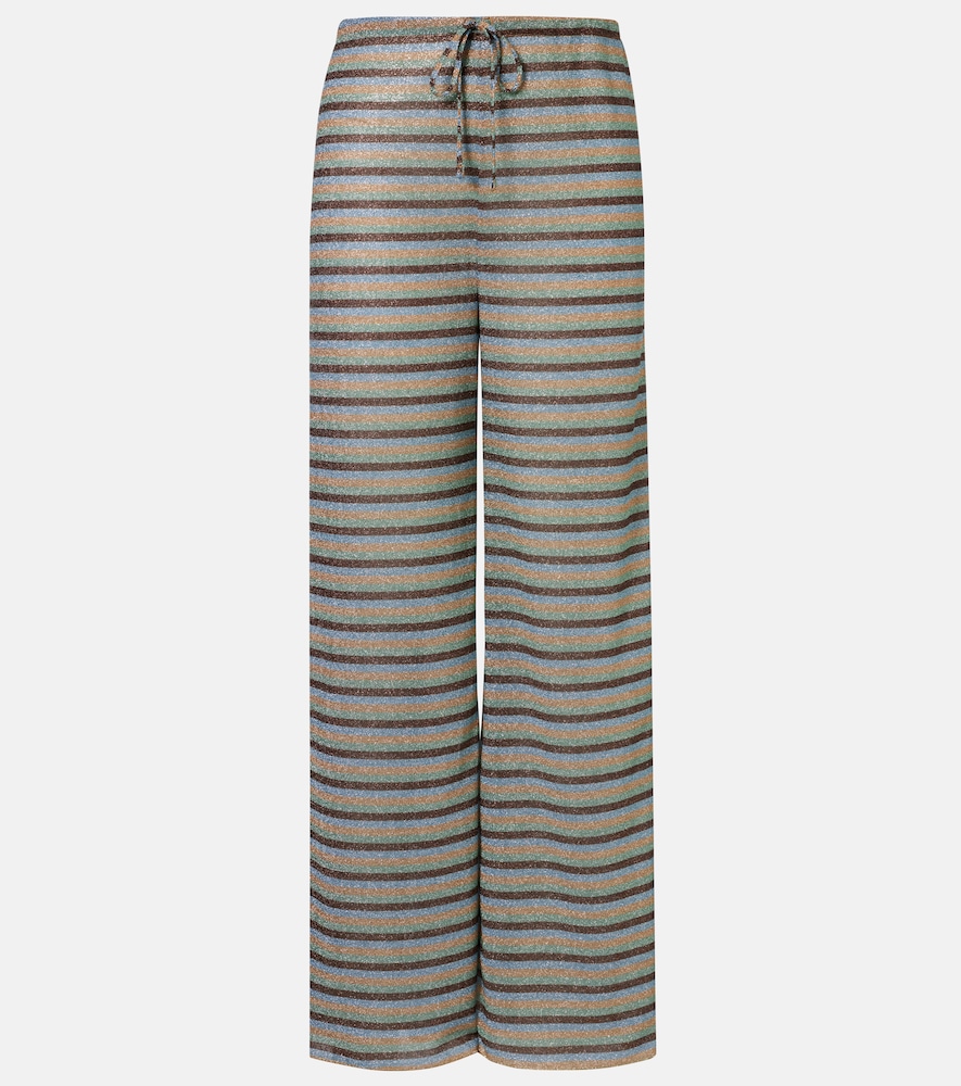 Oseree Oséree Lumière striped wide-leg pants